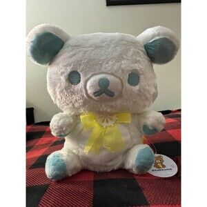 San-x Rilakkuma Snow White Winter Toreba Prize Plush XL 15.5" Japan Import NWT
